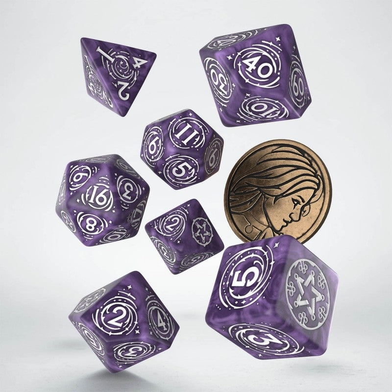 Q-Workshop The Witcher Dice Set Yennefer (7pcs)