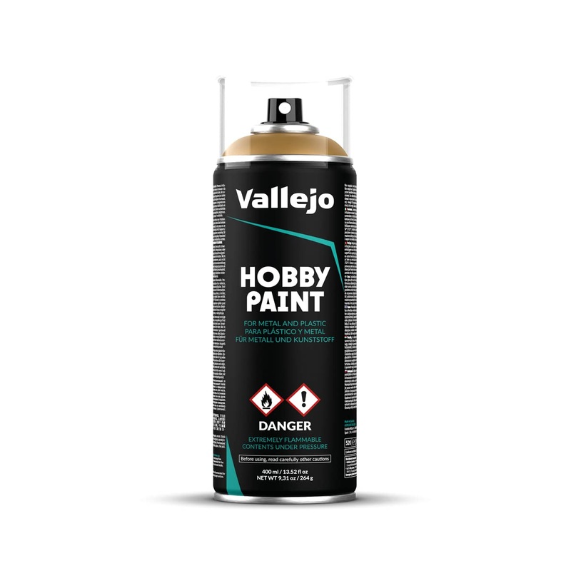 Vallejo Hobby Paint Spray Can - Desert Yellow