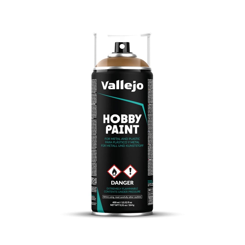 Vallejo Hobby Paint Spray Can - Leather Brown