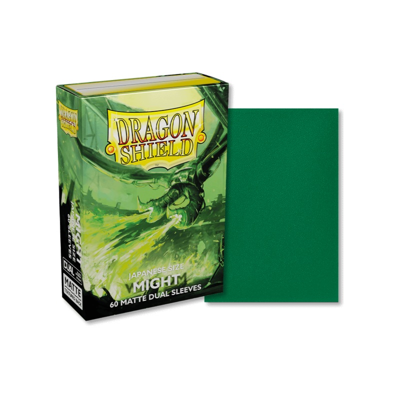 Dragon Shield: Japanese Size Matte Dual Sleeves - Might (60pcs)
