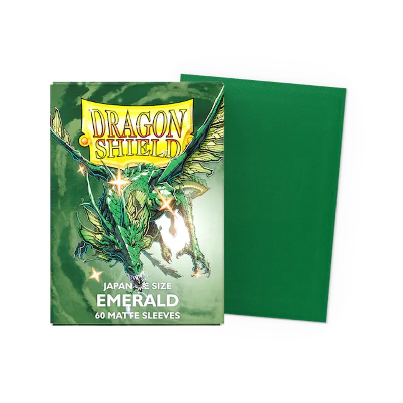 Dragon Shield: Japanese Size Matte Sleeves -  Emerald (60pcs)