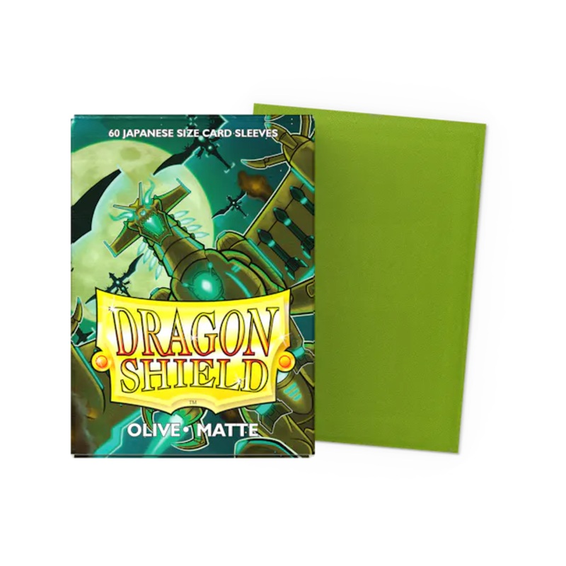 Dragon Shield: Japanese Size Matte Sleeves - Olive (60pcs)