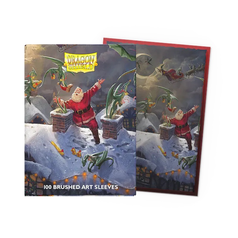 Dragon Shield: Standard Size Brushed Art Sleeves - Christmas 2023 (100pcs)