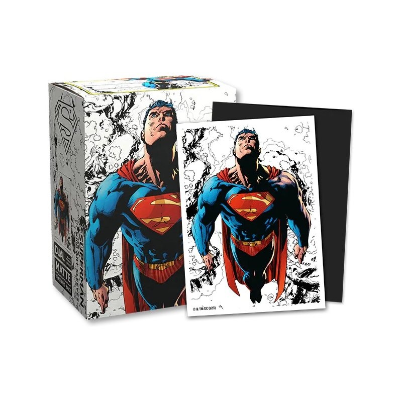 Dragon Shield: Standard Size Matte Dual Art Sleeves - Superman (100pcs)