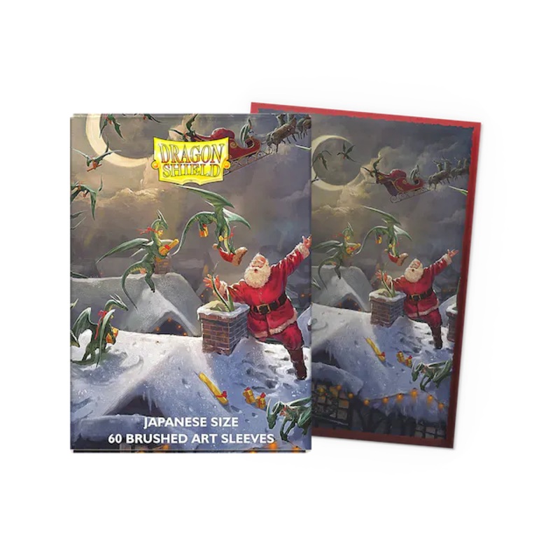 Dragon Shield: Japanese Size Brushed Art Sleeves - Christmas 2023 (60pcs)