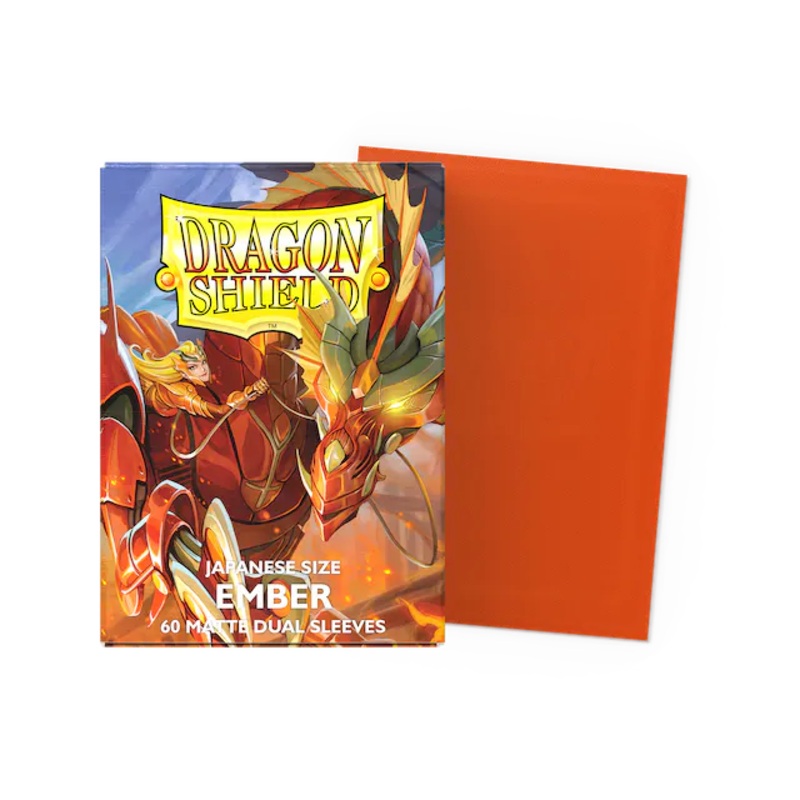 Dragon Shield: Japanese Size Matte Dual Sleeves - Ember (60pcs)
