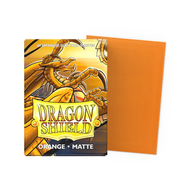 Dragon Shield: Japanese Size Matte Sleeves - Orange (60pcs)