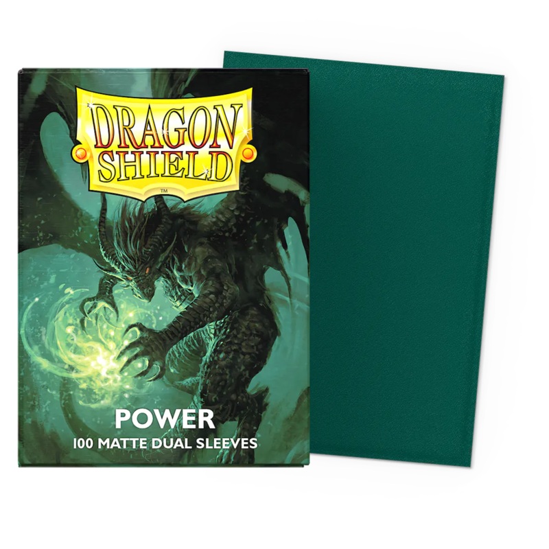 Dragon Shield: Standard Size Matte Dual Sleeves - Power (100pcs)