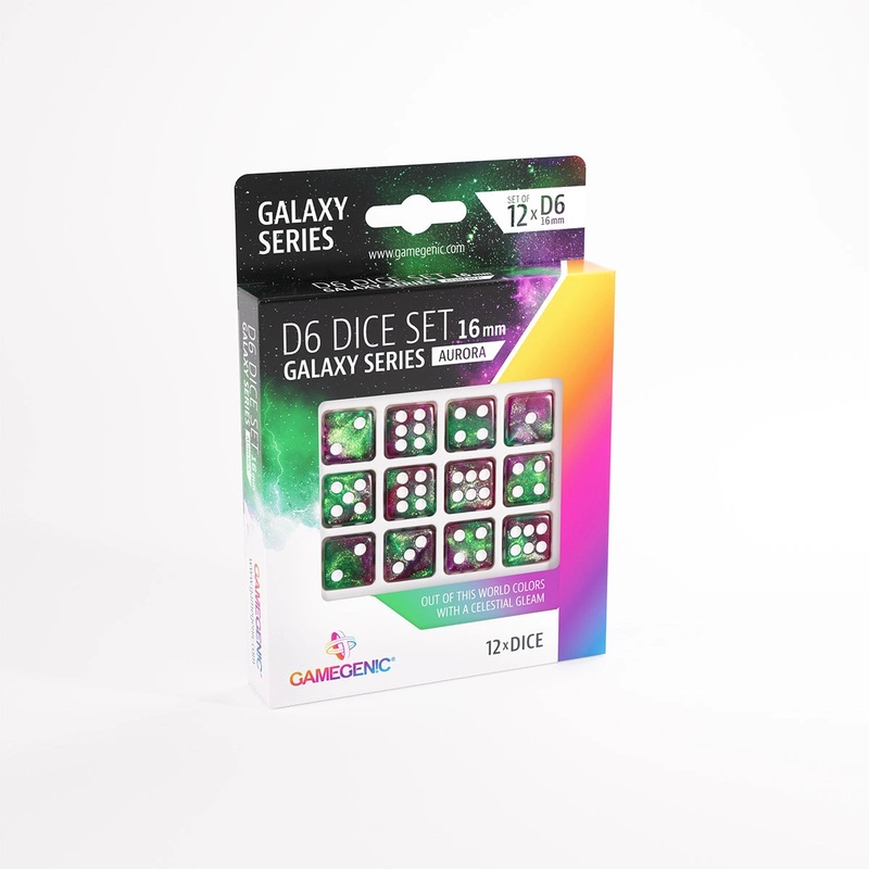 Gamegenic Galaxy Series D6 Dice Set 16 mm (12 pcs)