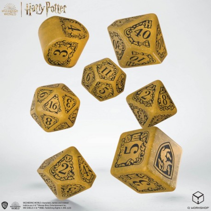 Harry Potter - Hufflepuff Modern Dice Set - Yellow (7)