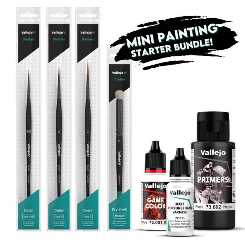 Vallejo Miniature Painter Starter Bundle