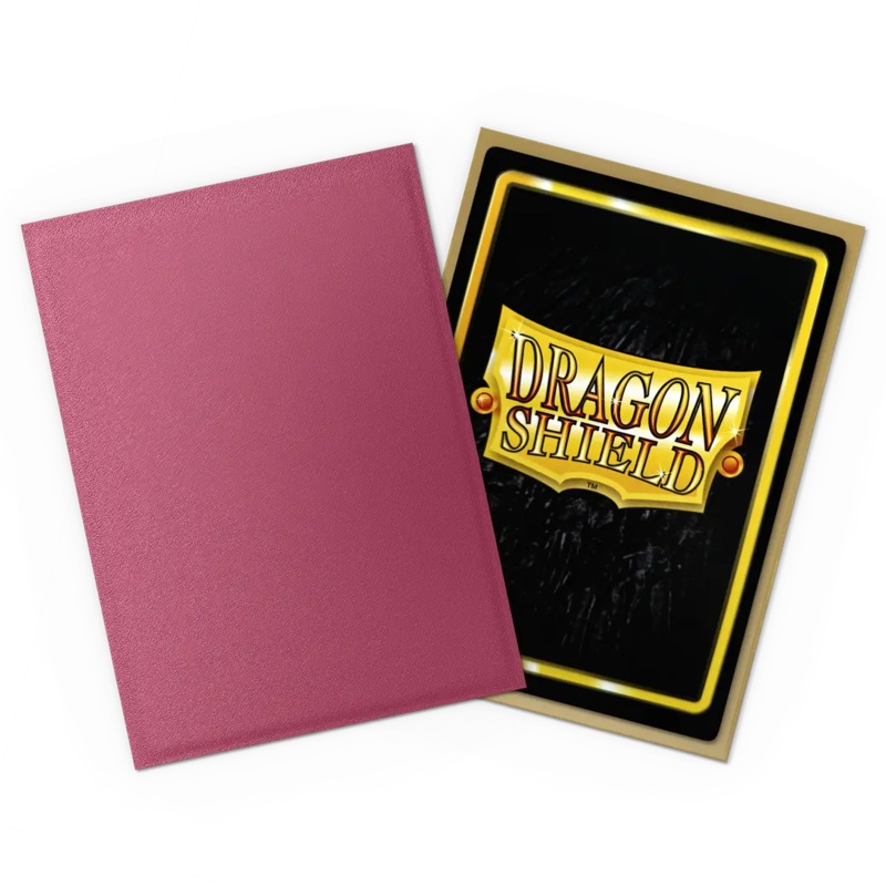 Dragon Shield: Standard Size Matte Dual Sleeves - Pomegranate & Gold (100pcs)