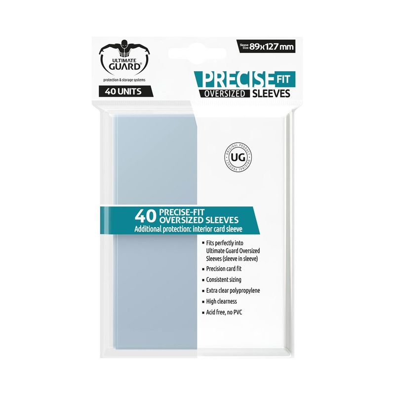 Ultimate Guard Precise Fit Sleeves Oversized Transparent (40 pcs)