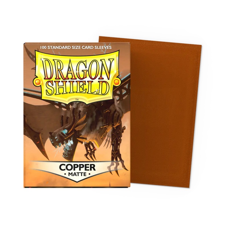 Dragon Shield: Standard Size Matte Sleeves - Copper (100pcs)