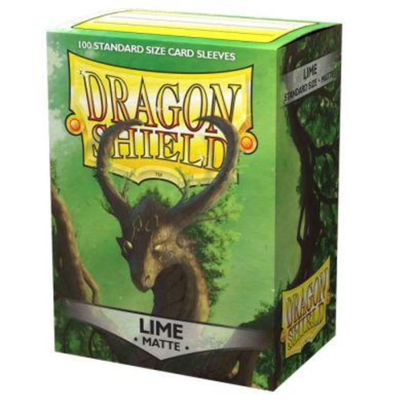 Dragon Shield: Standard Size Matte Sleeves - Lime (100pcs)
