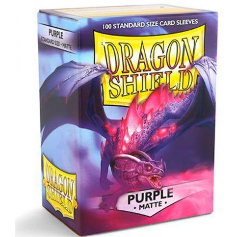 Dragon Shield: Standard Size Matte Sleeves - Purple (100pcs)