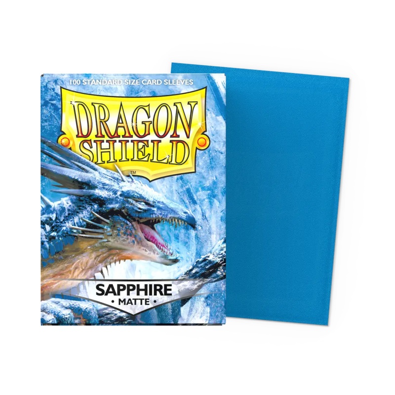 Dragon Shield: Standard Size Matte Sleeves - Sapphire (100pcs)