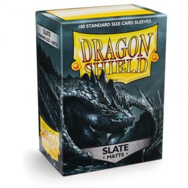 Dragon Shield: Standard Size Matte Sleeves - Slate (100pcs)
