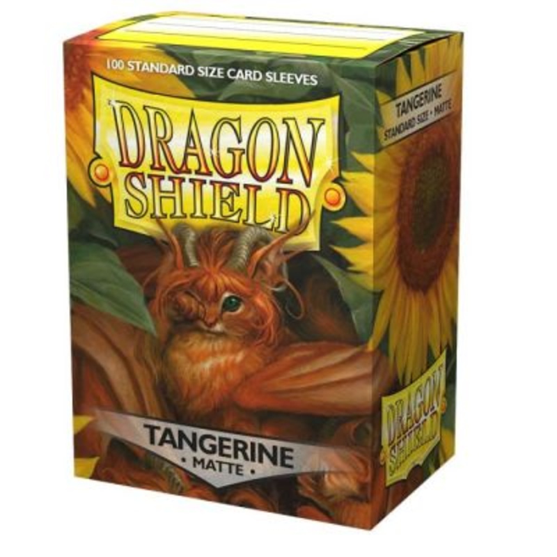 Dragon Shield: Standard Size Matte Sleeves - Tangerine (100pcs)