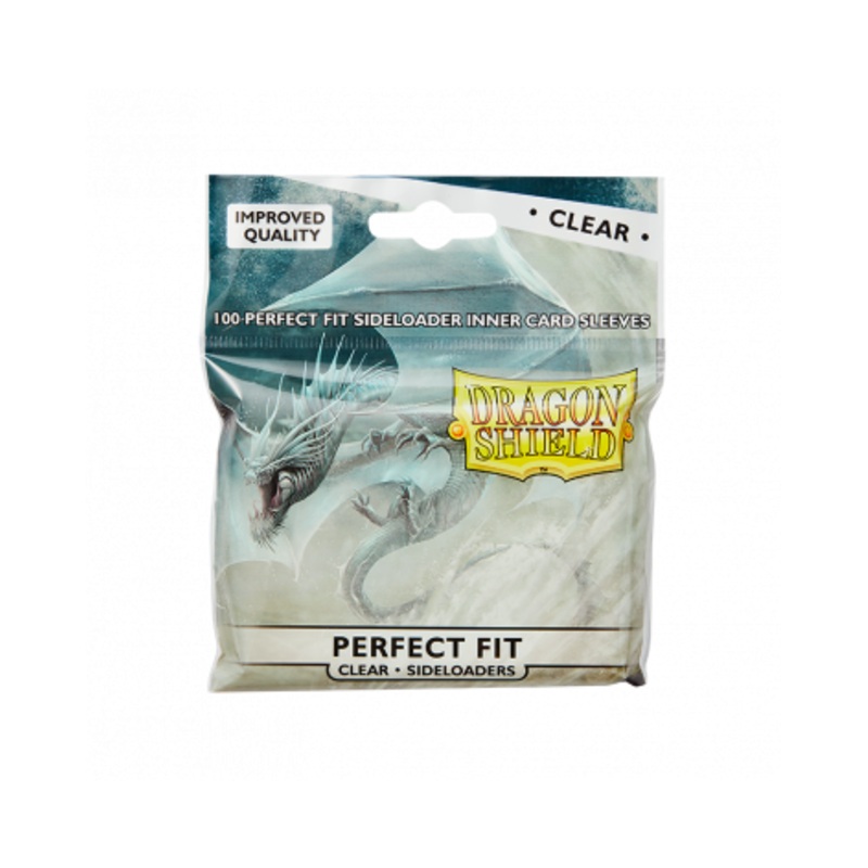 Dragon Shield: Standard Size Sideloading Perfect Fit Sleeves - Clear (100pcs)