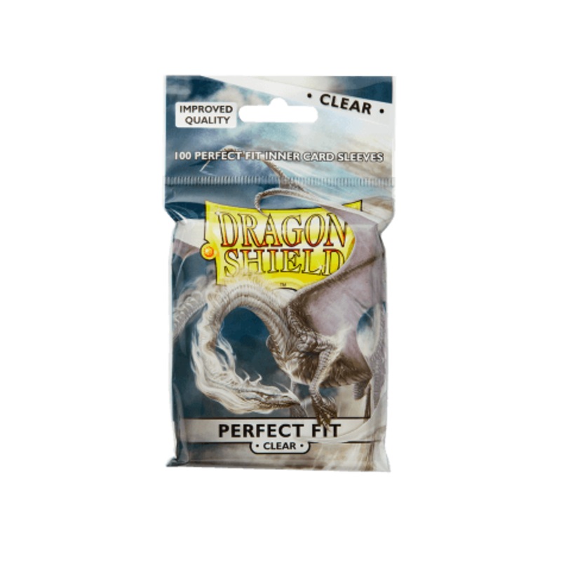 Dragon Shield: Standard Size Toploading Perfect Fit Sleeves - Clear (100pcs)