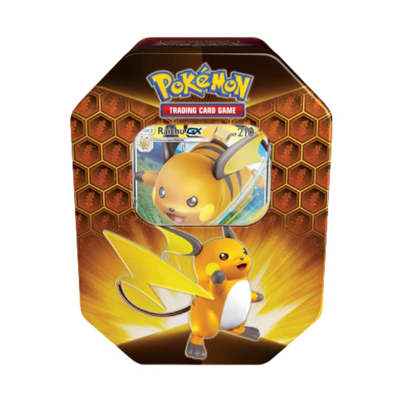 Pokemon TCG Hidden Fates Tin Raichu GX