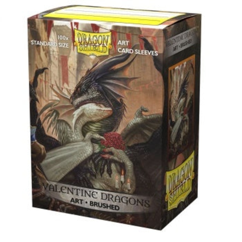 Dragon Shield Brushed Art Standard Size Sleeves - Valentine Dragon 2021 (100pcs)