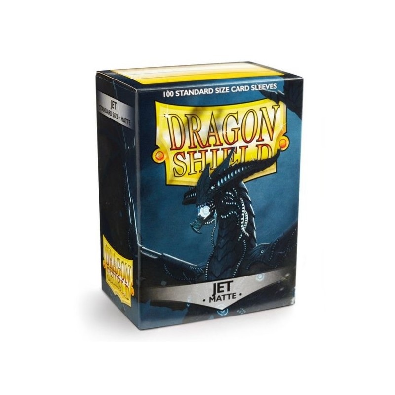 Dragon Shield: Standard Size Matte Sleeves - Jet (100pcs)
