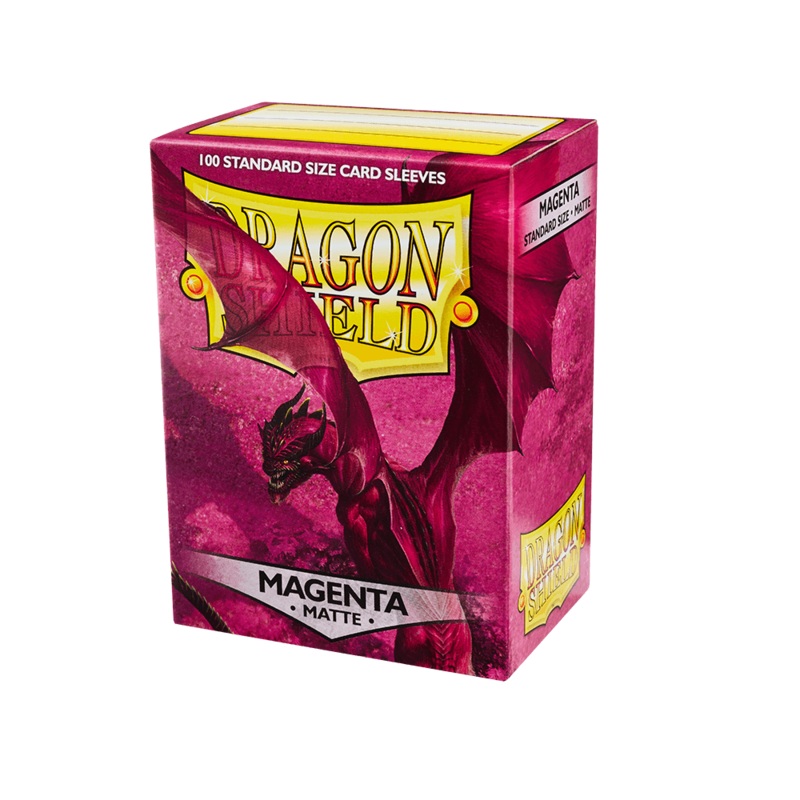 Dragon Shield: Standard Size Matte Sleeves - Magenta (100pcs)