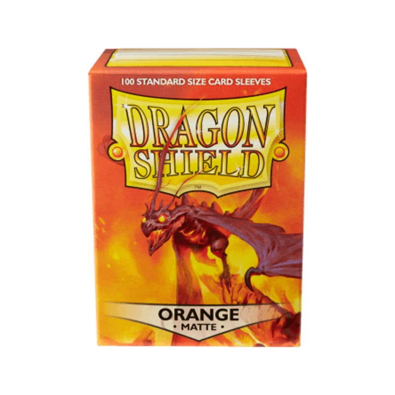 Dragon Shield: Standard Size Matte Sleeves - Orange (100pcs)