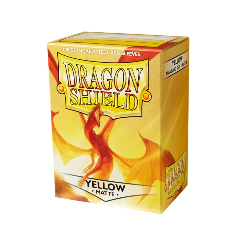 Dragon Shield: Standard Size Matte Sleeves - Yellow (100pcs)