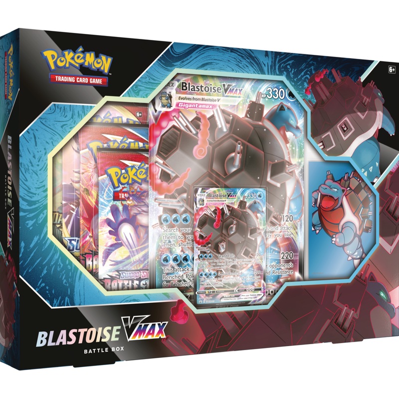 Pokemon TCG Blastoise VMAX Battle Box