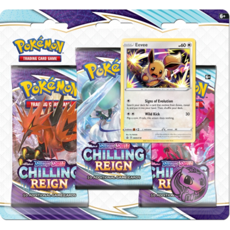 Pokemon TCG Chilling Reign 3-pack Blister