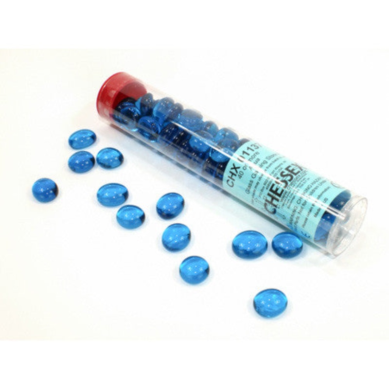 Chessex Gaming Glass Stones in a Tube (40pcs)