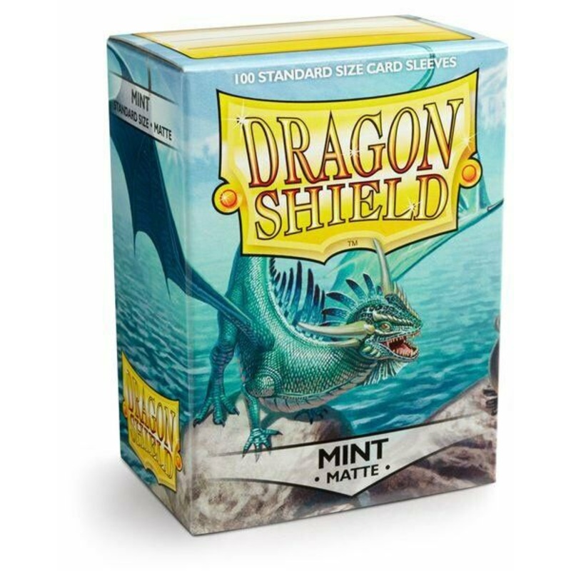 Dragon Shield: Standard Size Matte Sleeves - Mint (100pcs)