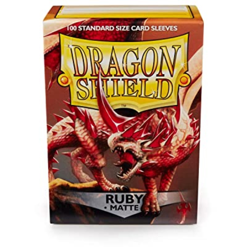Dragon Shield: Standard Size Matte Sleeves - Ruby (100pcs)
