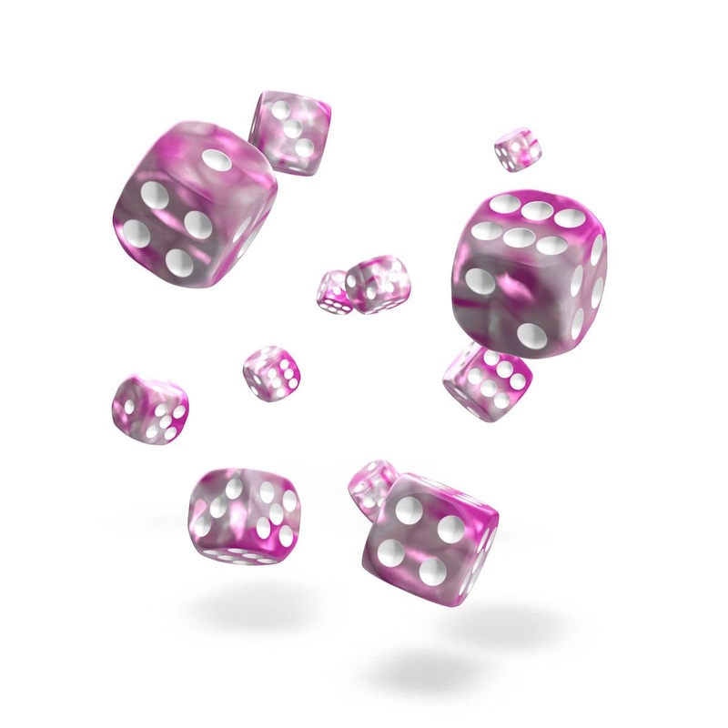 Oakie Doakie Dice D6 12 mm 36pcs Gemidice Magnolia