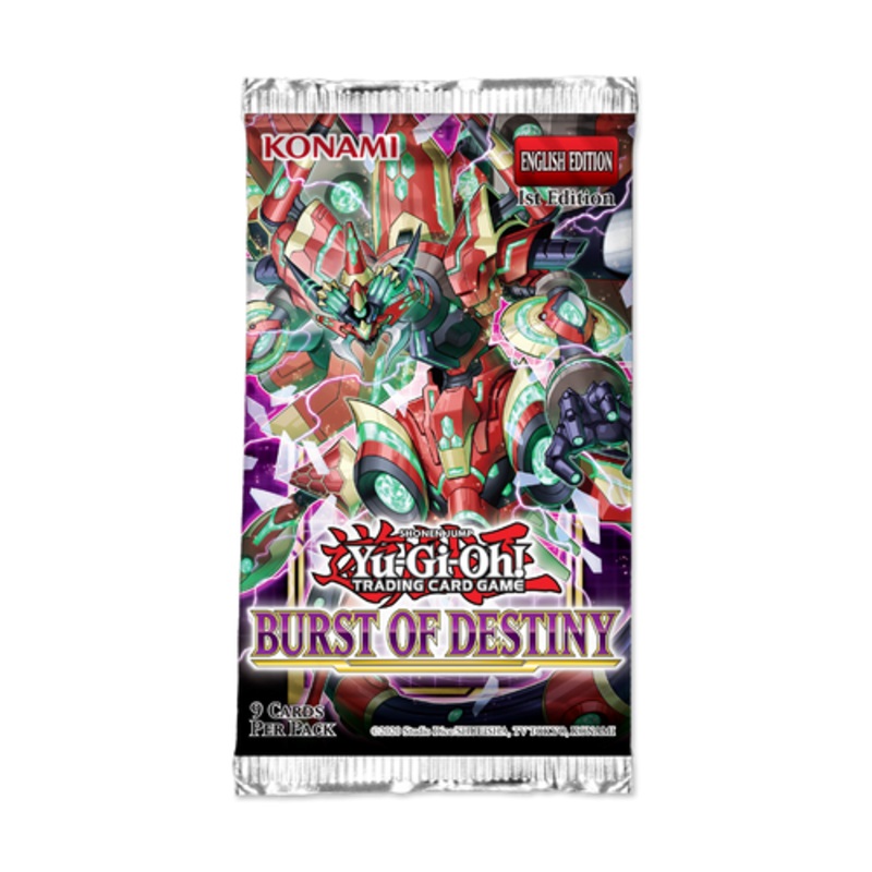 Yu-Gi-Oh! Burst of Destiny Booster Pack (9 cards)