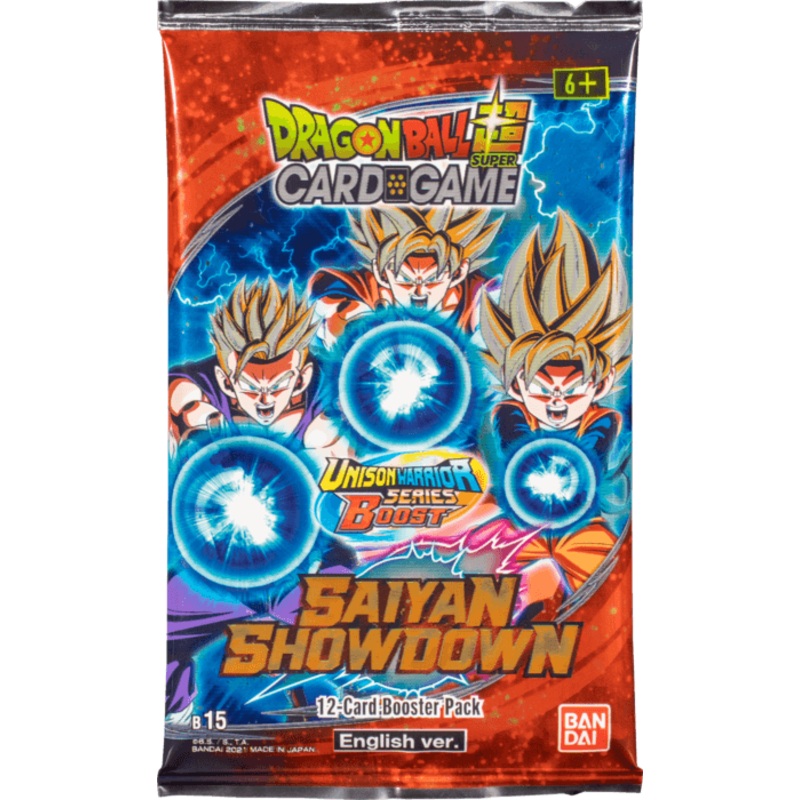 Dragon Ball Super Card Game Saiyan Showdown (B15) Booster Pack (12 cards)