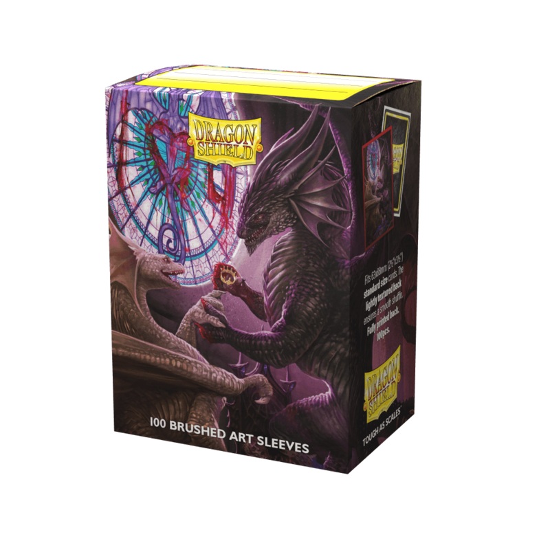 Dragon Shield Brushed Art Standard Size Sleeves - Valentine Dragon 2022 (100pcs)