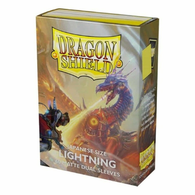 Dragon Shield: Japanese Size Matte Dual Sleeves - Lightning (60pcs)