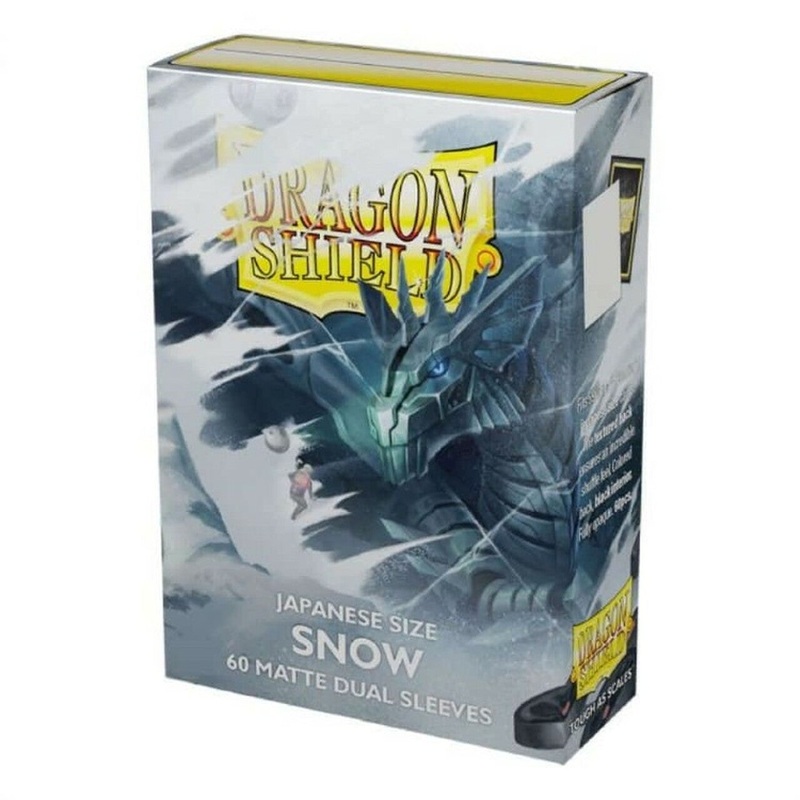 Dragon Shield: Japanese Size Matte Dual Sleeves - Snow (60pcs)