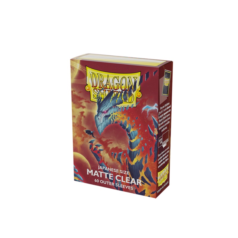 Dragon Shield: Japanese Size Matte Outer Sleeves - Clear (60pcs)