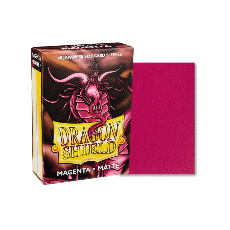 Dragon Shield: Japanese Size Matte Sleeves - Magenta (60pcs)
