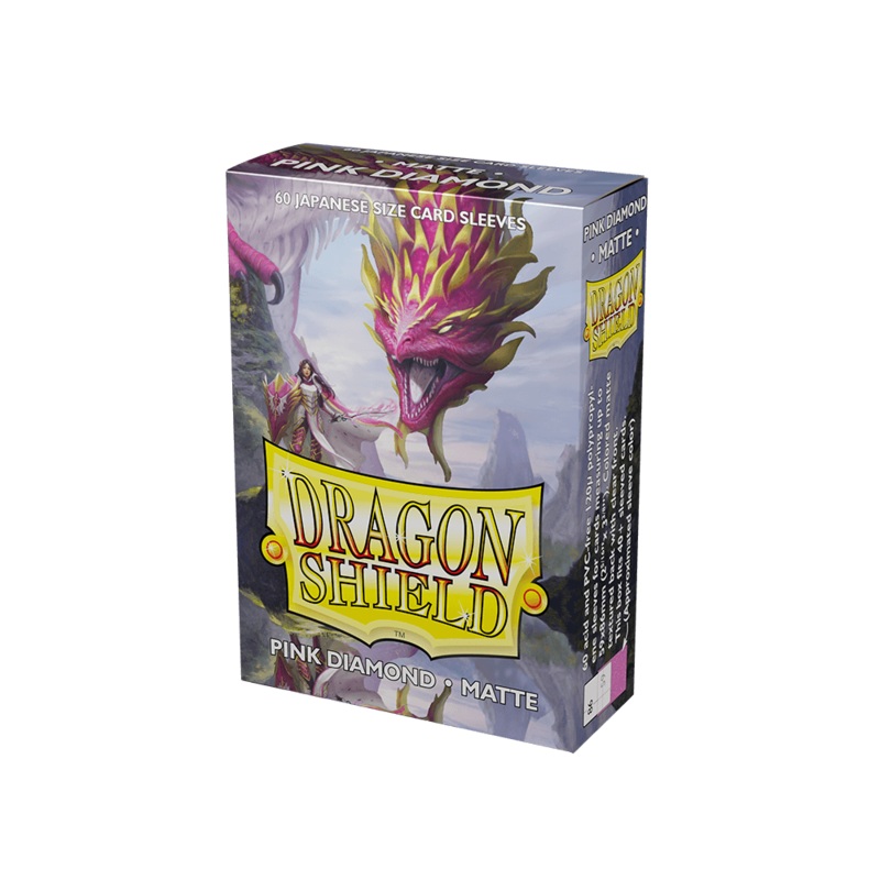 Dragon Shield: Japanese Size Matte Sleeves - Pink Diamond (60pcs)