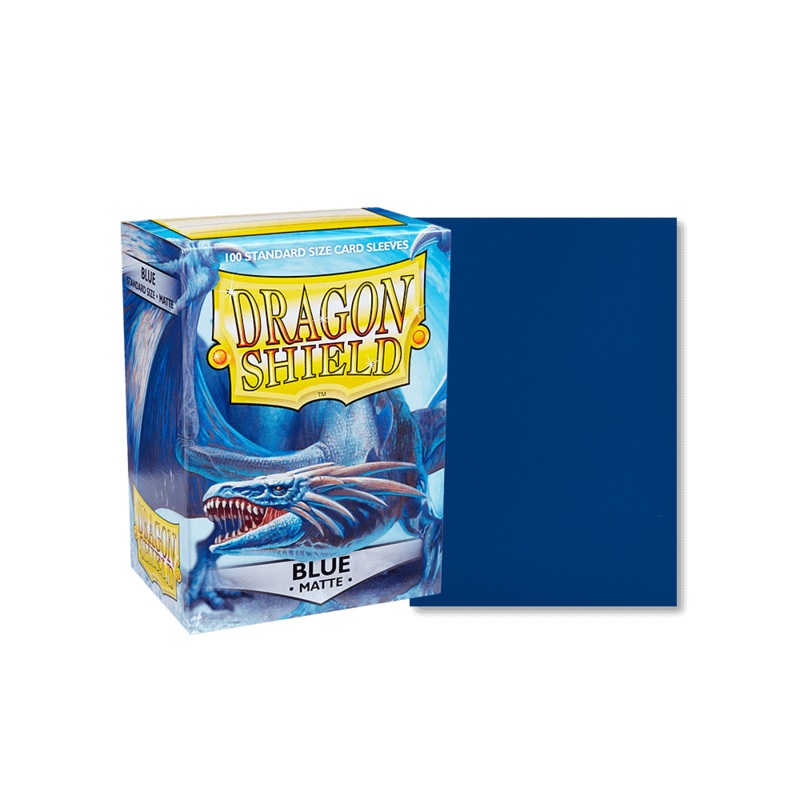 Dragon Shield: Standard Size Matte Sleeves - Blue (100pcs)