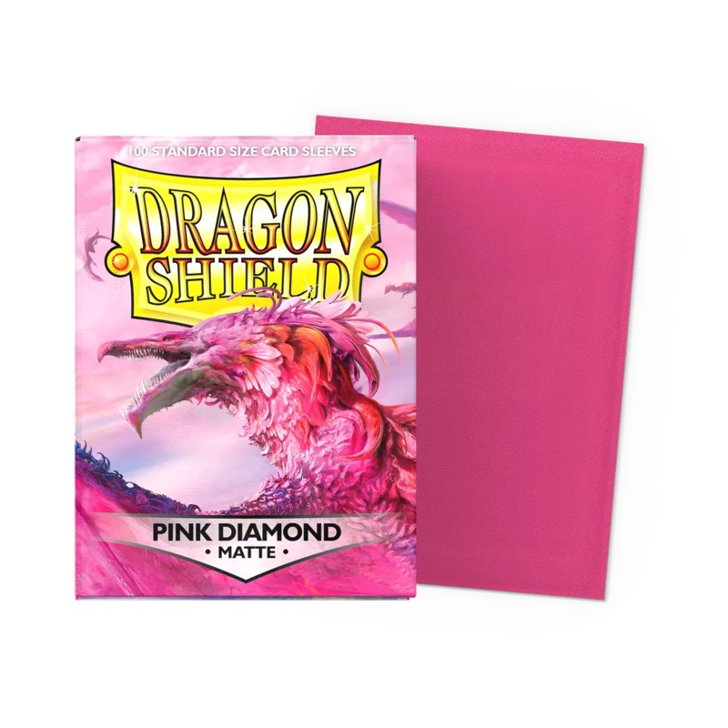 Dragon Shield: Standard Size Matte Sleeves - Pink Diamond (100pcs)