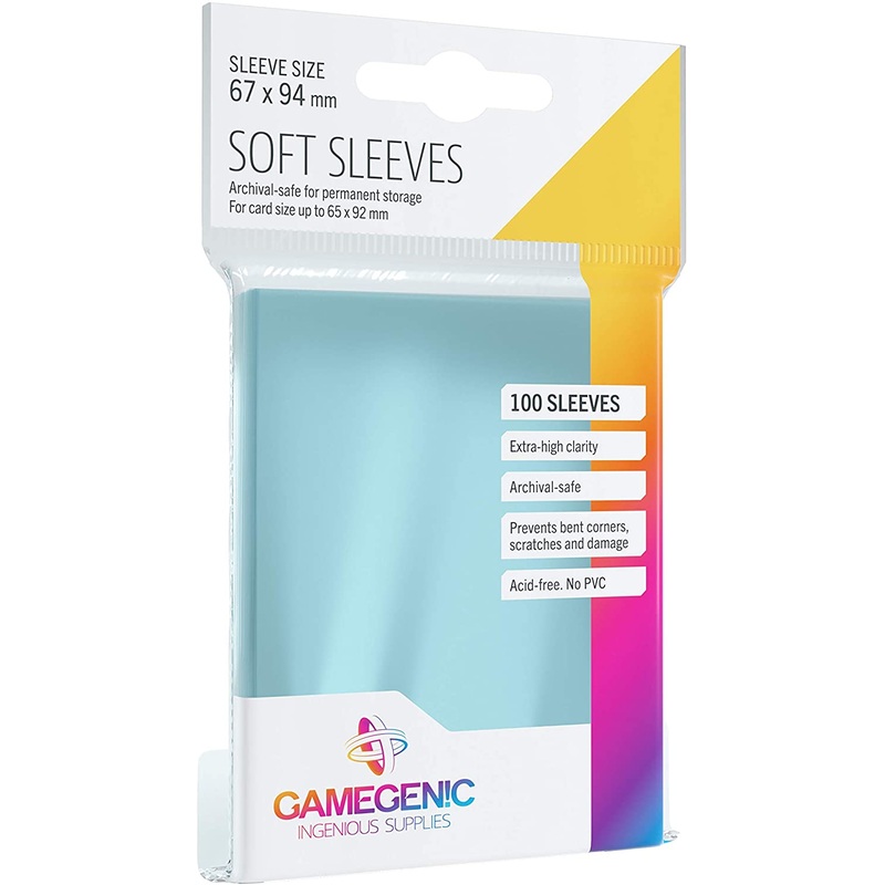 Gamegenic Soft Sleeves - Clear (100 sleeves)