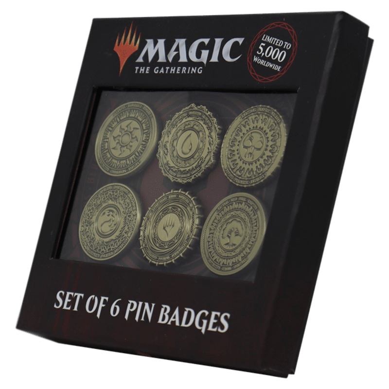 MTG Set of Six Limited Edition Mana Symbol Pin Badges