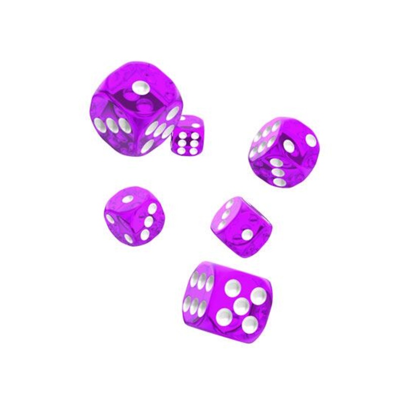 Oakie Doakie Dice D6 16 mm 12pcs Translucent